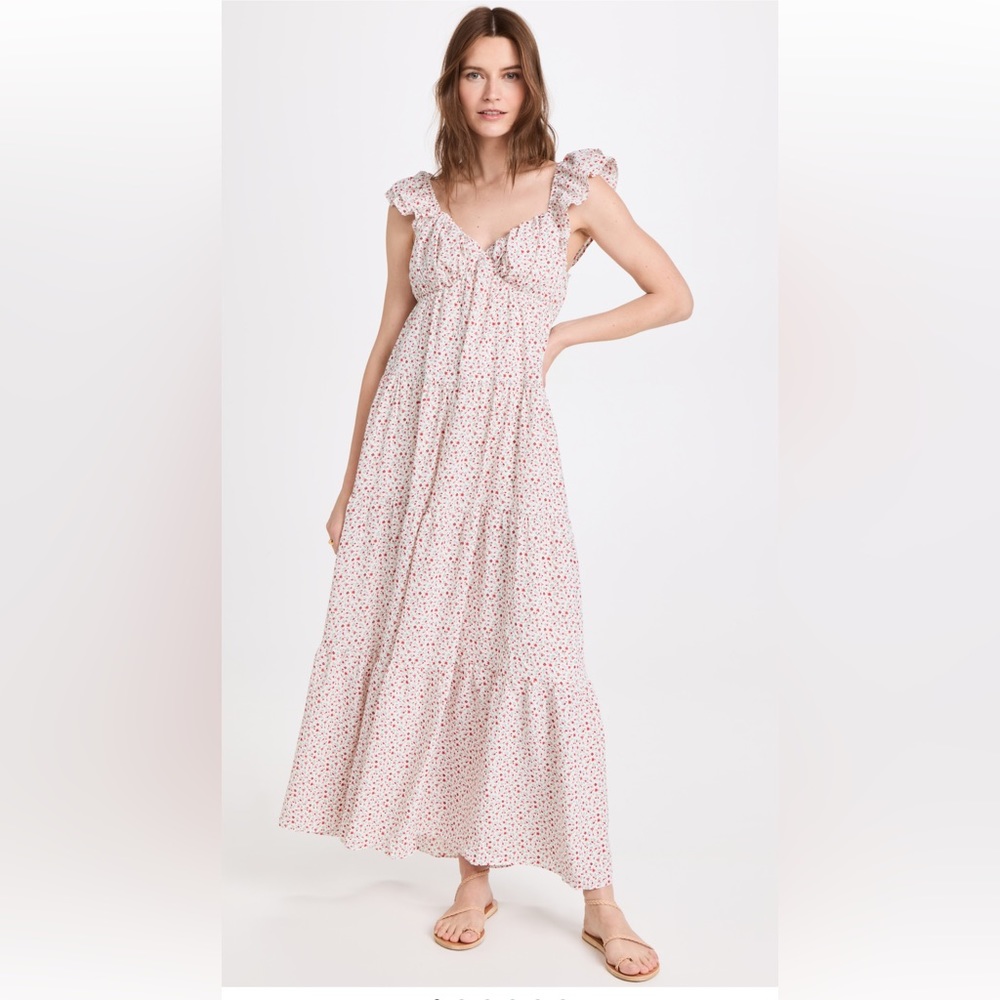 English Factory Sweetheart Floral Maxi Dress S